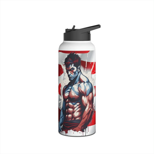 Kǎtōng Piàn - Prized Fighter Collection - America - 005 - Stainless Steel Water Bottle, Standard Lid