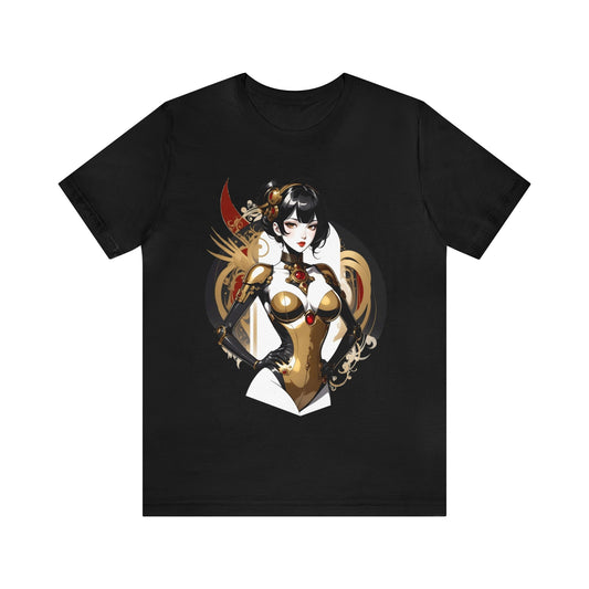 Kǎtōng Piàn - Mecha Girl Collection - Olivia - Unisex Jersey Short Sleeve Tee Printify