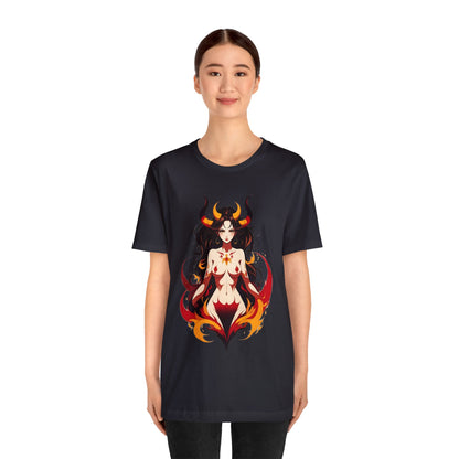 Kǎtōng Piàn - Devil Woman Collection - Ember - Unisex Jersey Short Sleeve Tee Printify