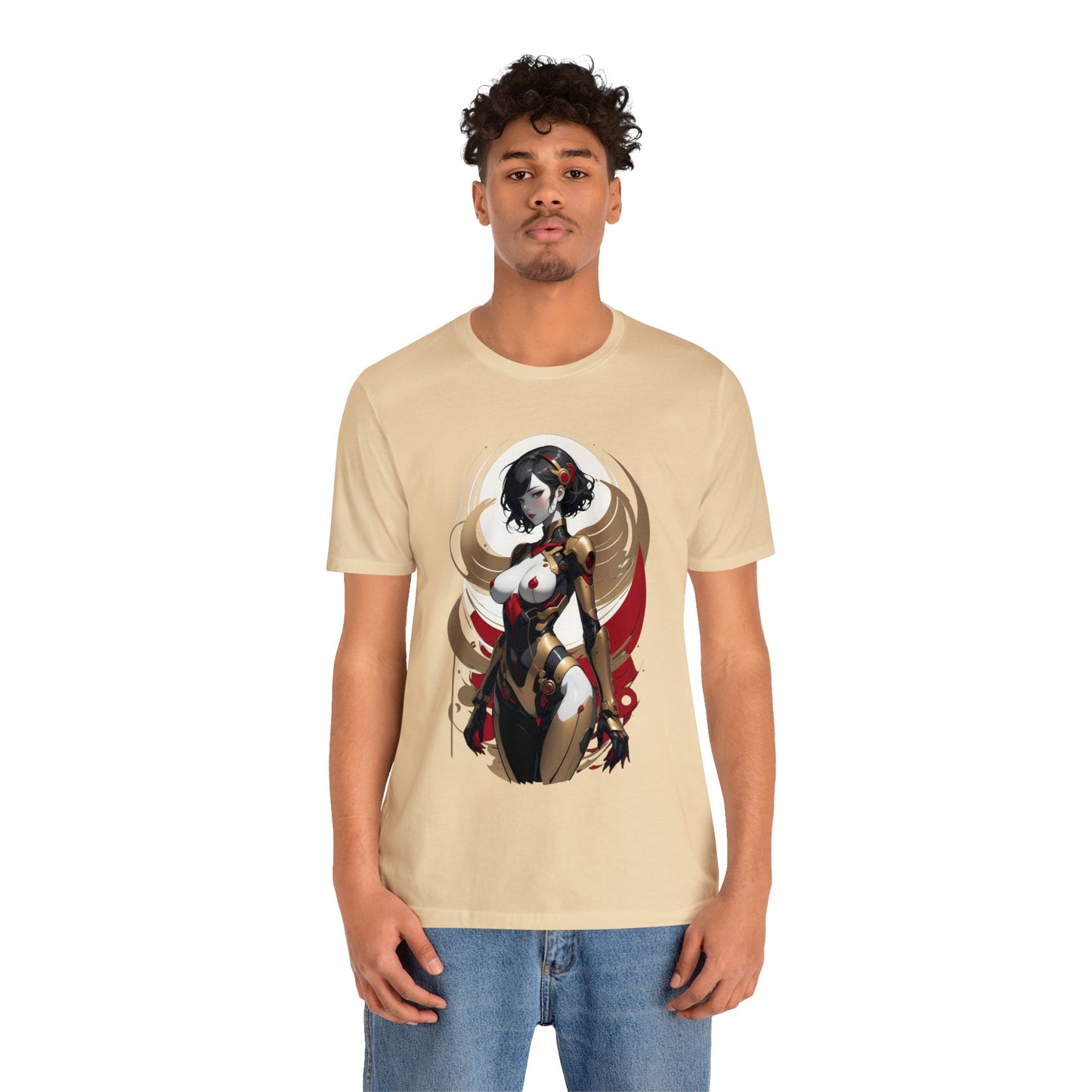 Kǎtōng Piàn - Mecha Girl Collection - Luna - Unisex Jersey Short Sleeve Tee Printify