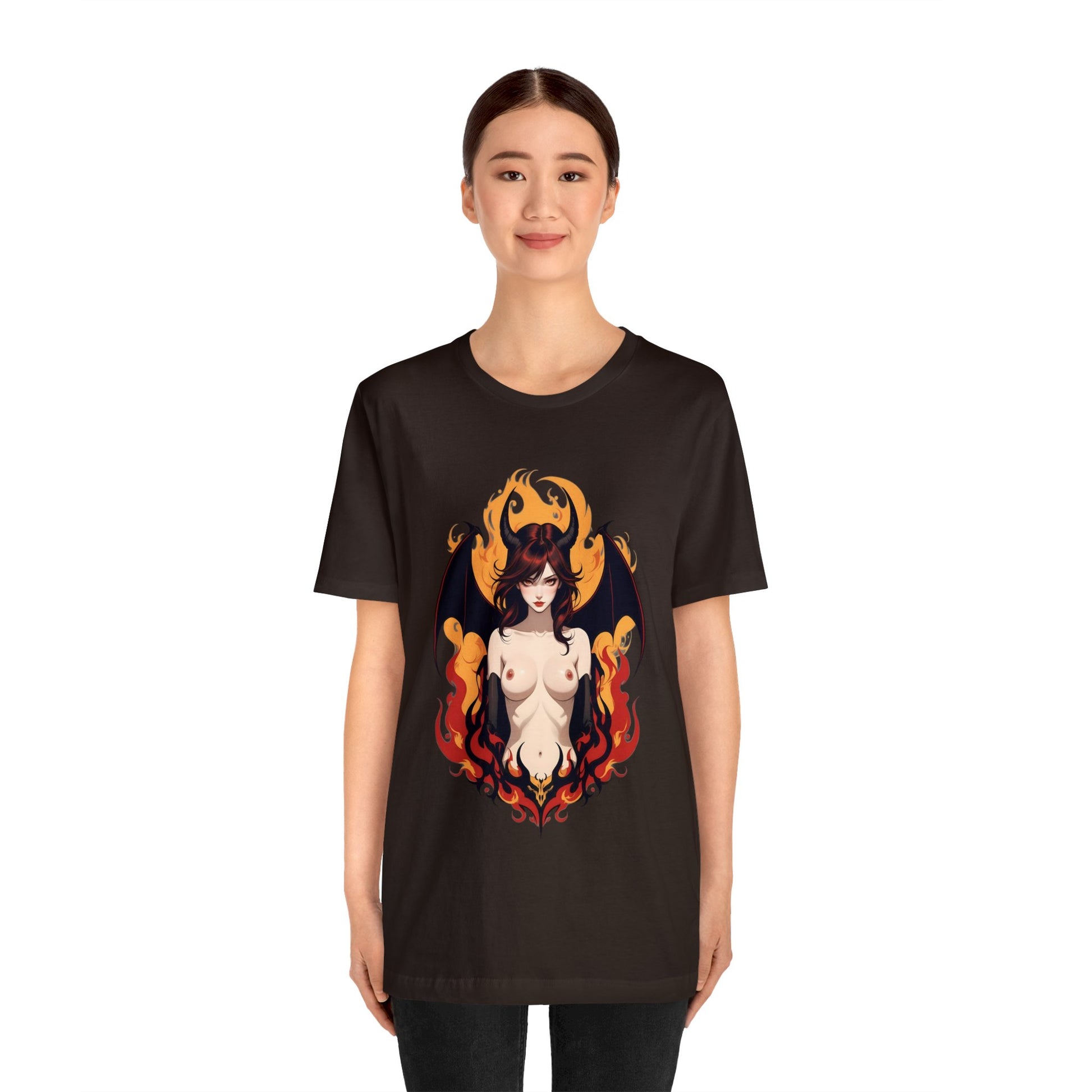 Kǎtōng Piàn - Devil Woman Collection - Darcy - Unisex Jersey Short Sleeve Tee Printify