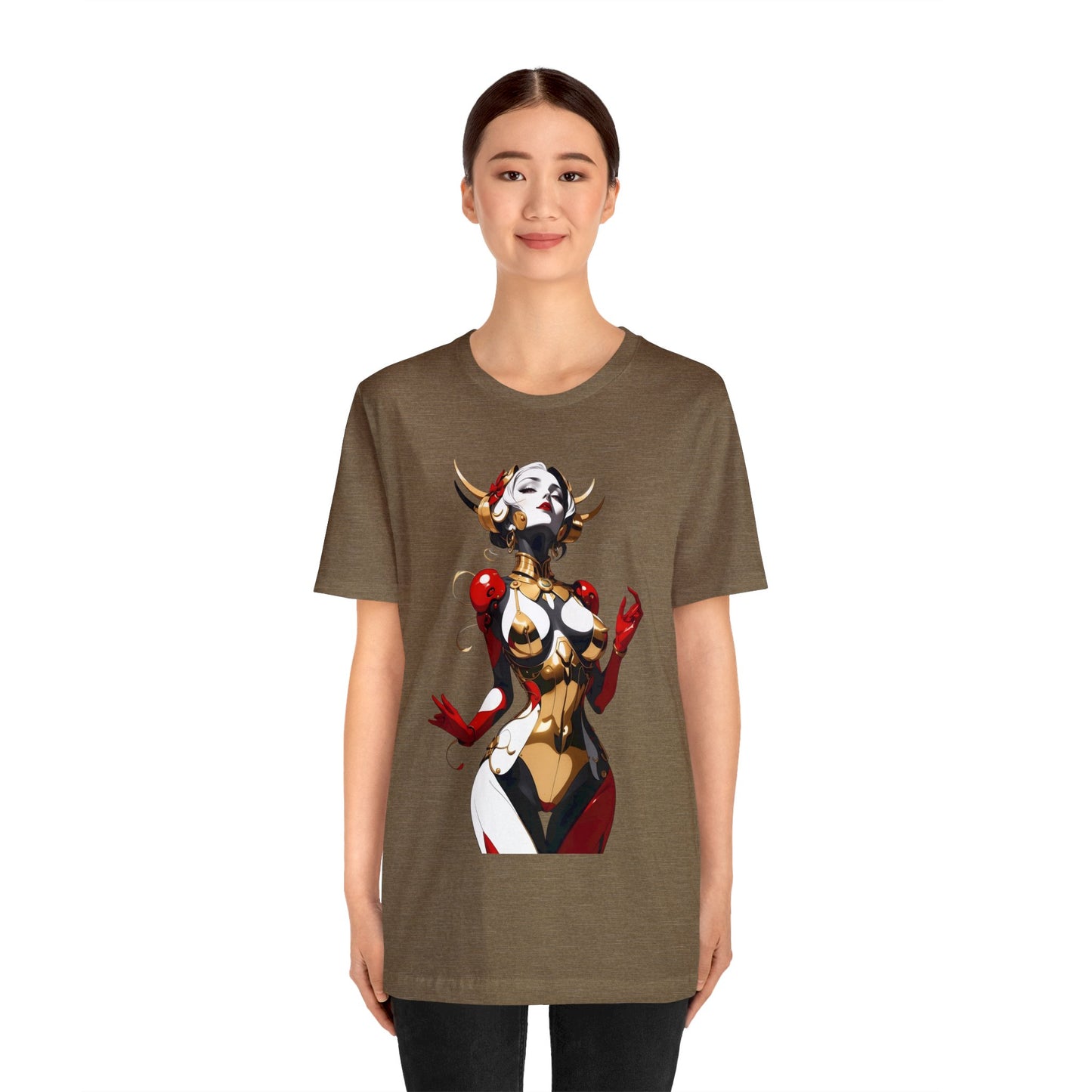 Kǎtōng Piàn - Mecha Girl Collection - Sophia - Unisex Jersey Short Sleeve Tee Printify