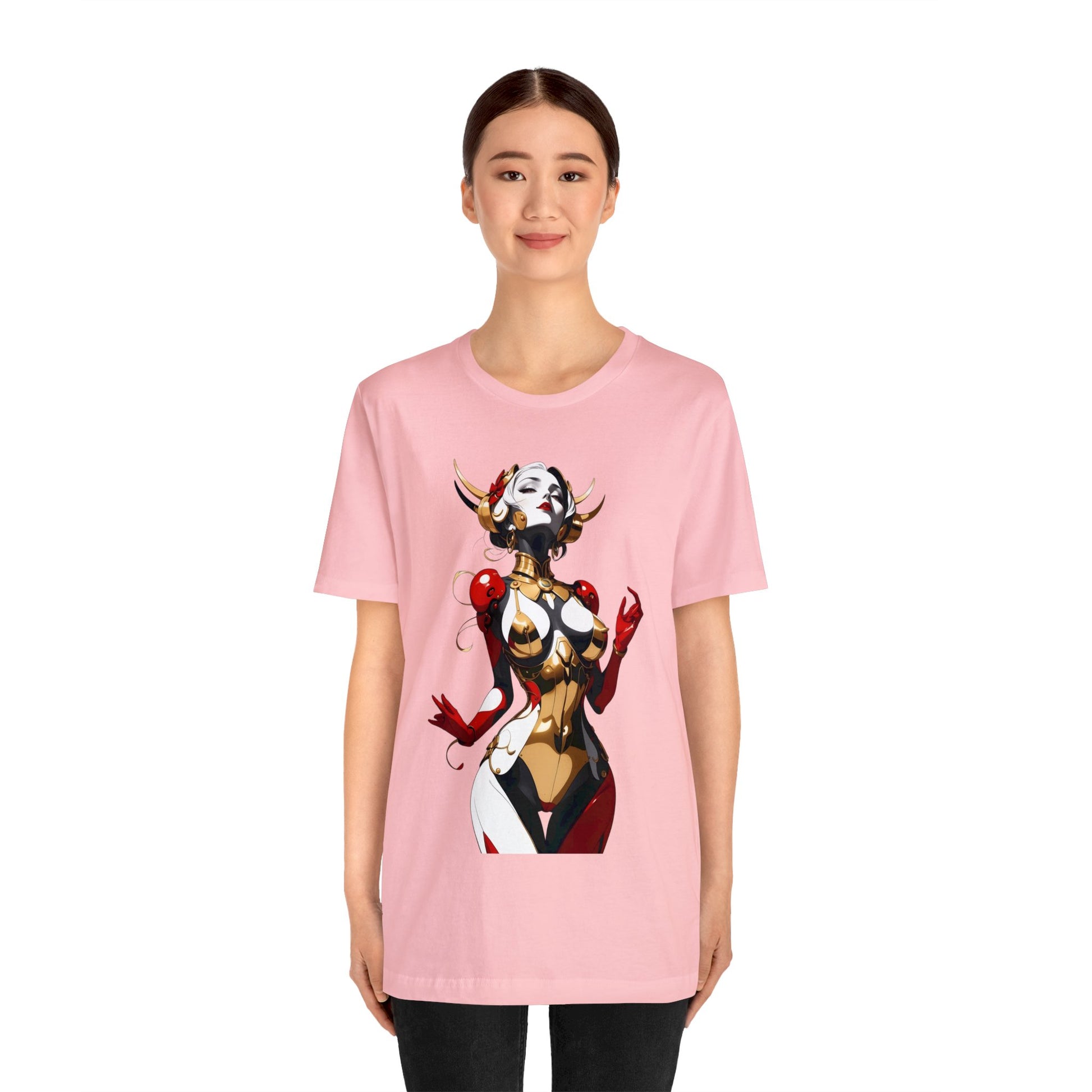 Kǎtōng Piàn - Mecha Girl Collection - Sophia - Unisex Jersey Short Sleeve Tee Printify