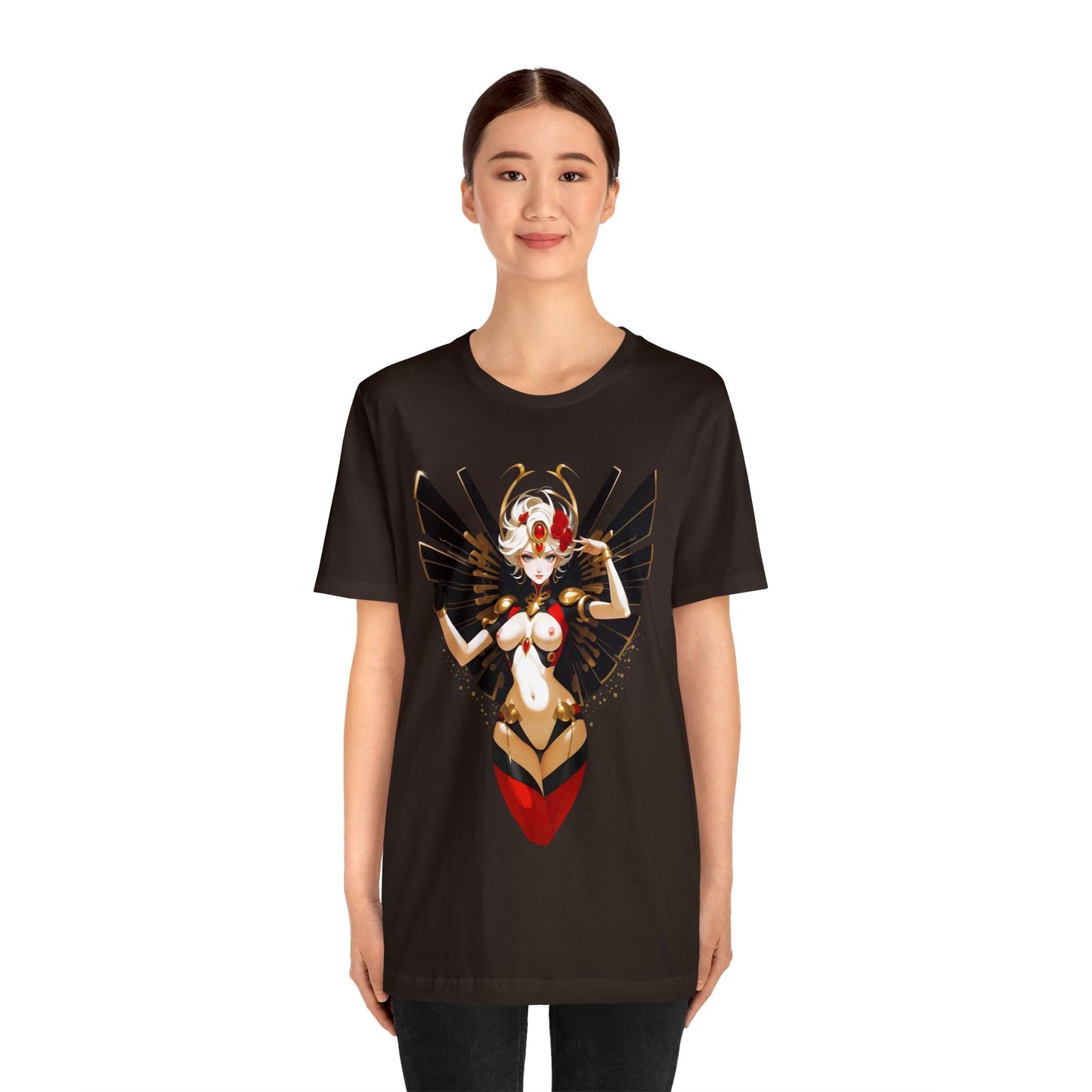 Kǎtōng Piàn - Mecha Girl Collection - Riley - Unisex Jersey Short Sleeve Tee Printify