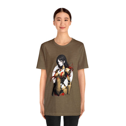 Kǎtōng Piàn - Mecha Girl Collection - Amelia - Unisex Jersey Short Sleeve Tee Printify