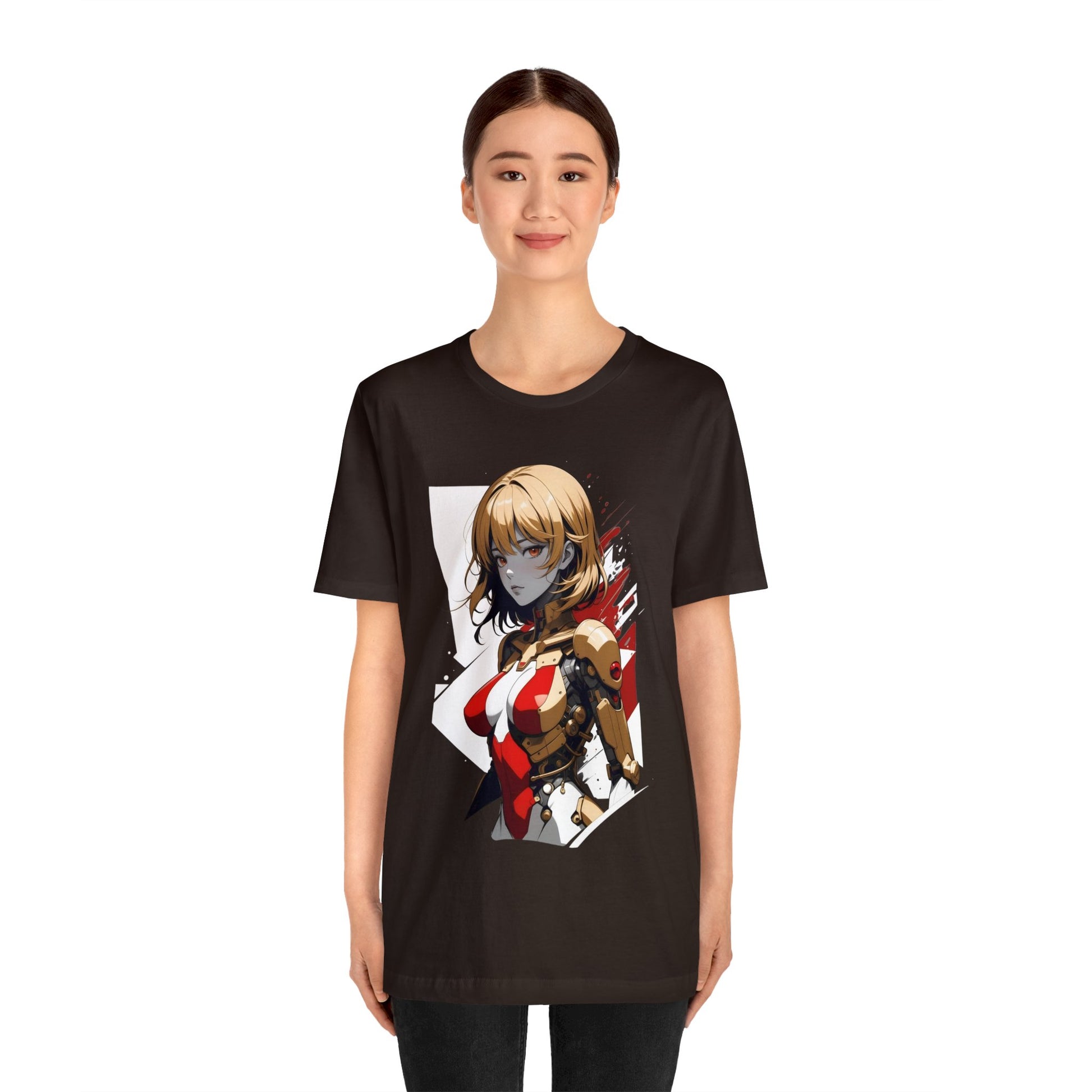 Kǎtōng Piàn - Mecha Girl Collection - Camila - Unisex Jersey Short Sleeve Tee Printify