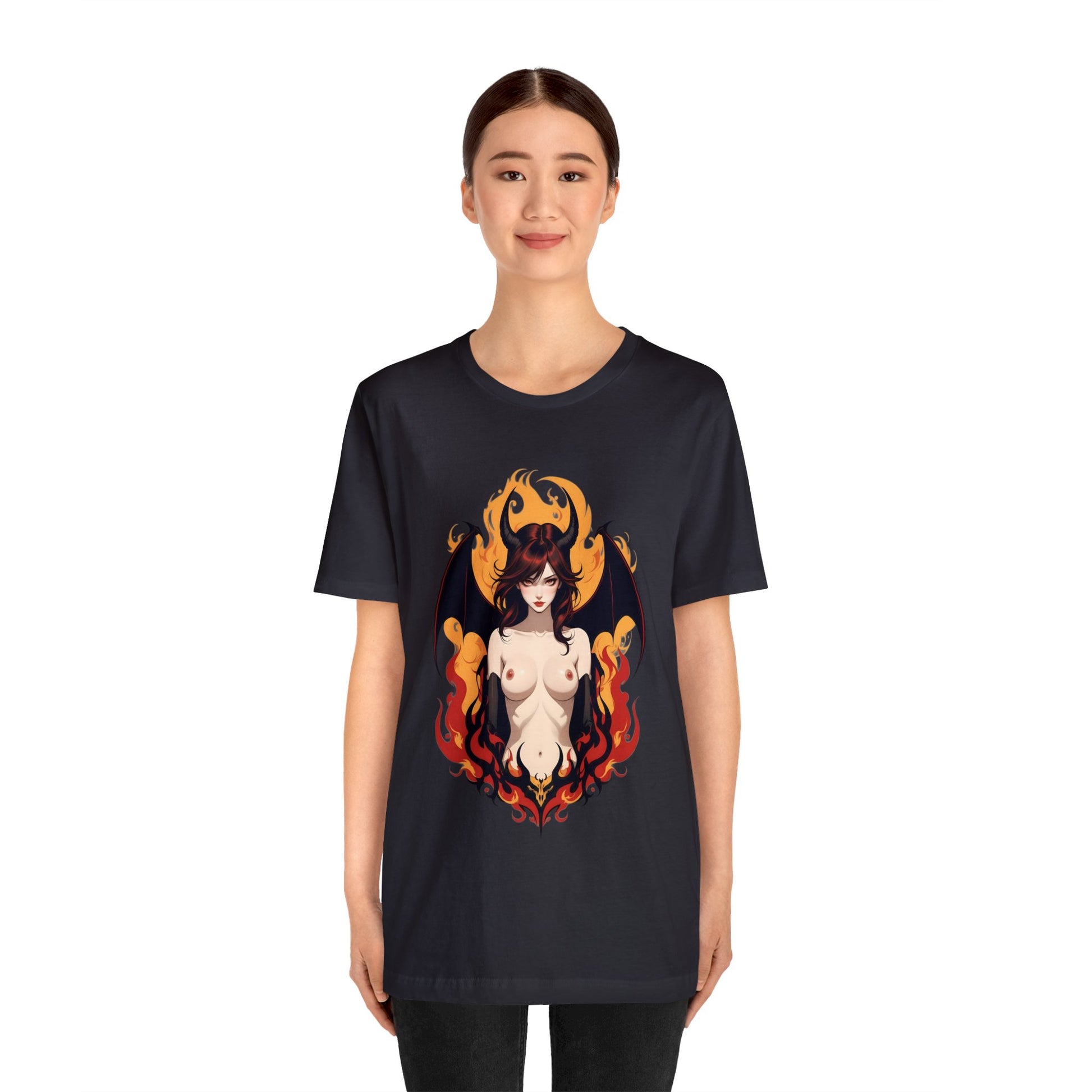 Kǎtōng Piàn - Devil Woman Collection - Darcy - Unisex Jersey Short Sleeve Tee Printify