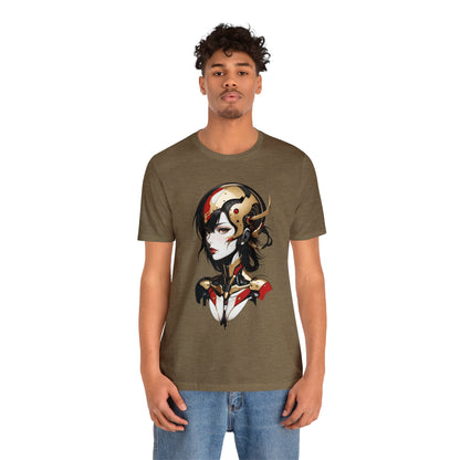 Kǎtōng Piàn - Mecha Girl Collection - Aurora - Unisex Jersey Short Sleeve Tee Printify