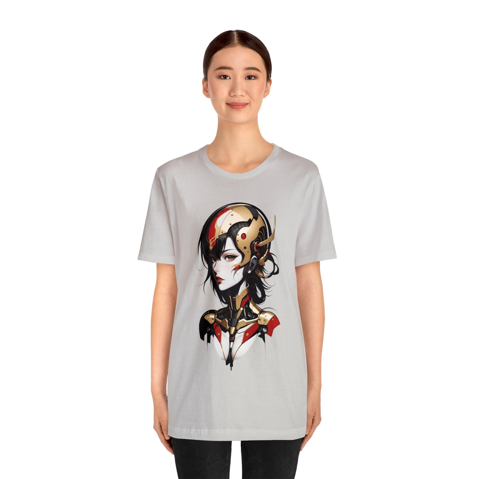 Kǎtōng Piàn - Mecha Girl Collection - Aurora - Unisex Jersey Short Sleeve Tee Printify