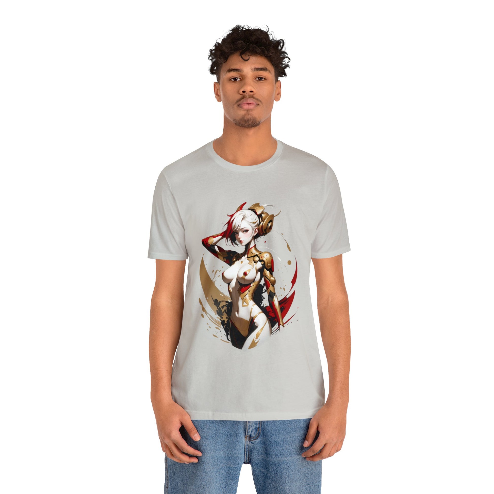 Kǎtōng Piàn - Mecha Girl Collection - Ruby - Unisex Jersey Short Sleeve Tee Printify