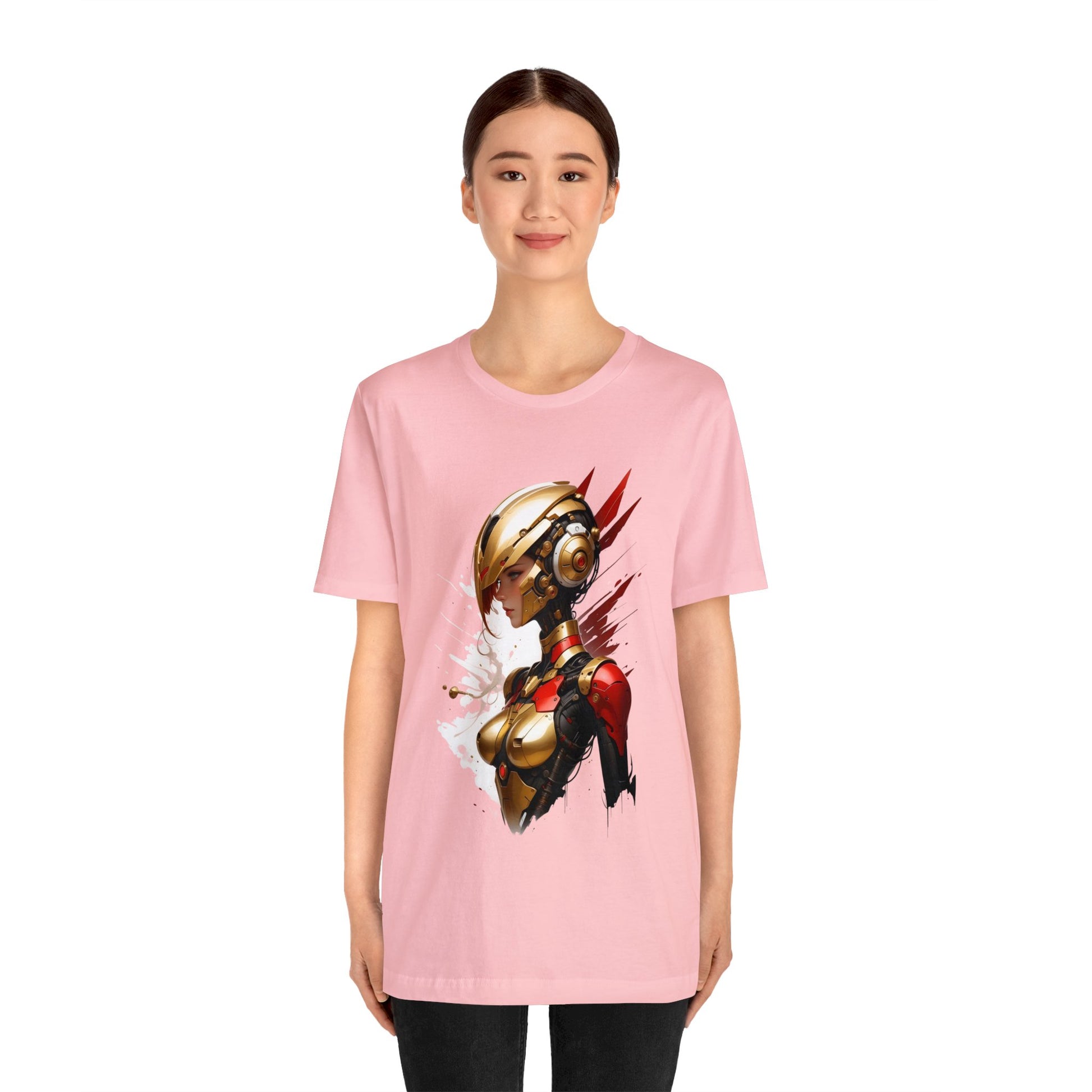 Kǎtōng Piàn - Mecha Girl Collection - Isabella - Unisex Jersey Short Sleeve Tee Printify