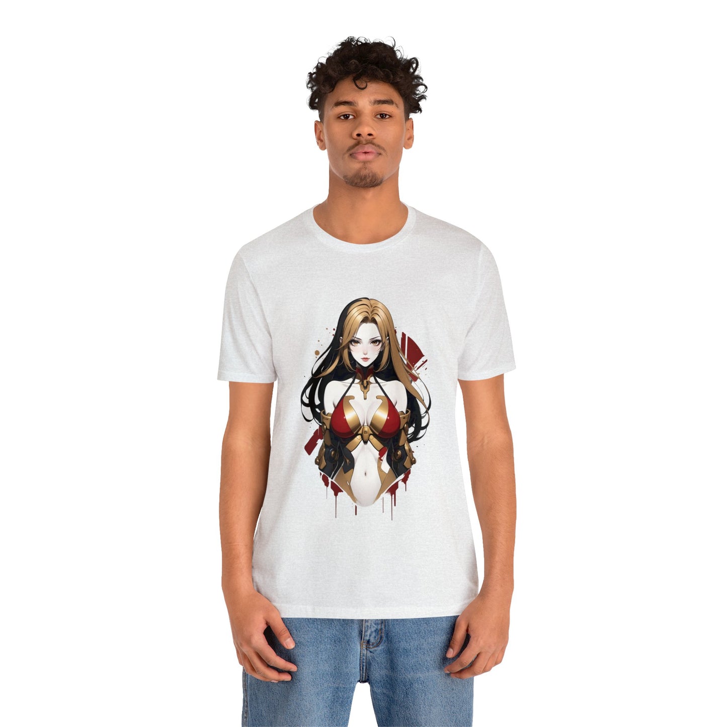 Kǎtōng Piàn - Mecha Girl Collection - Emma - Unisex Jersey Short Sleeve Tee Printify