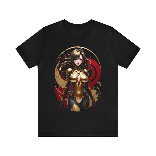 Kǎtōng Piàn - Mecha Girl Collection - Ava - Unisex Jersey Short Sleeve Tee Printify