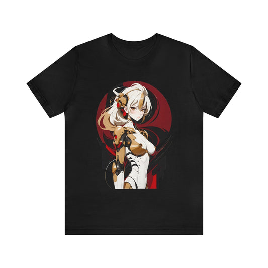 Kǎtōng Piàn - Mecha Girl Collection - Elena - Unisex Jersey Short Sleeve Tee Printify