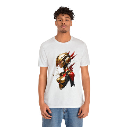 Kǎtōng Piàn - Mecha Girl Collection - Isabella - Unisex Jersey Short Sleeve Tee Printify