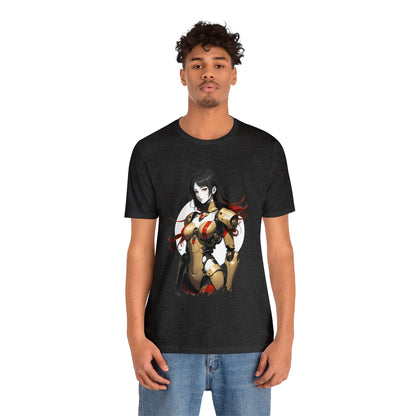 Kǎtōng Piàn - Mecha Girl Collection - Amelia - Unisex Jersey Short Sleeve Tee Printify