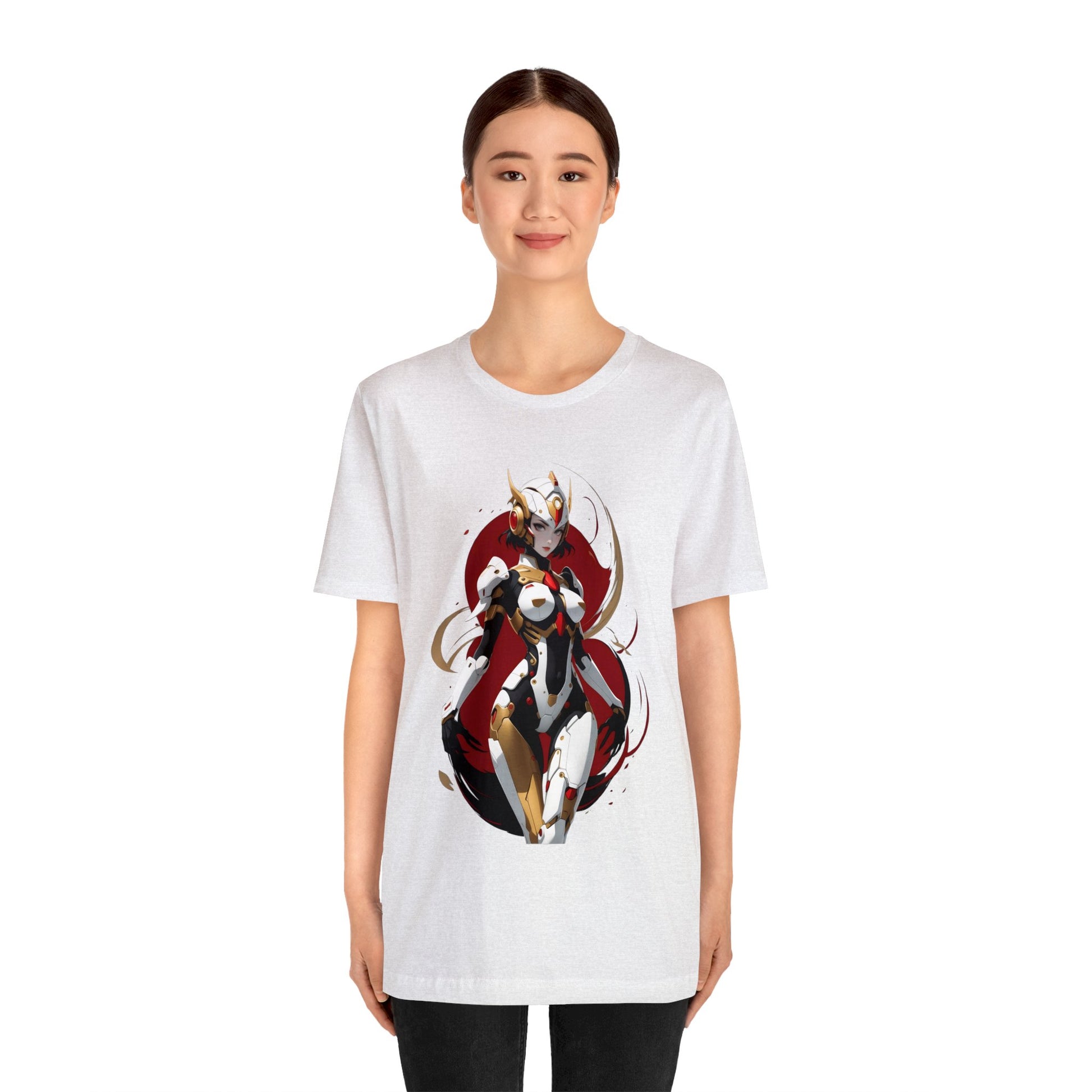 Kǎtōng Piàn - Mecha Girl Collection - Charlotte - Unisex Jersey Short Sleeve Tee Printify