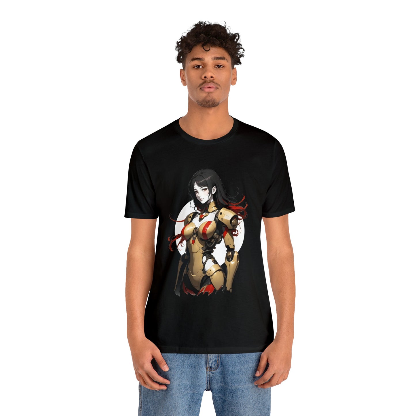 Kǎtōng Piàn - Mecha Girl Collection - Amelia - Unisex Jersey Short Sleeve Tee Printify