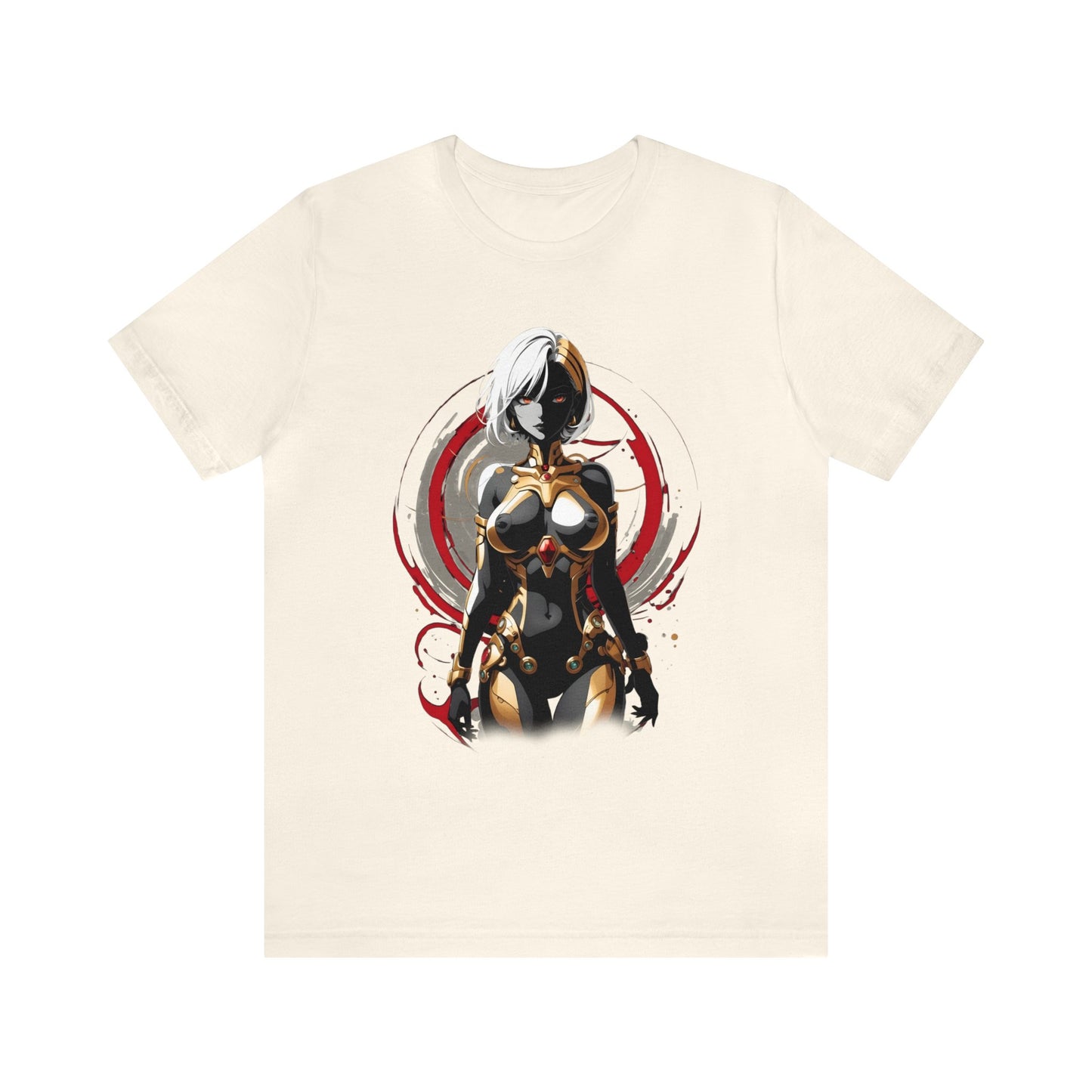 Kǎtōng Piàn - Mecha Girl Collection - Layla - Unisex Jersey Short Sleeve Tee Printify