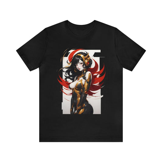 Kǎtōng Piàn - Mecha Girl Collection - Valentina - Unisex Jersey Short Sleeve Tee Printify