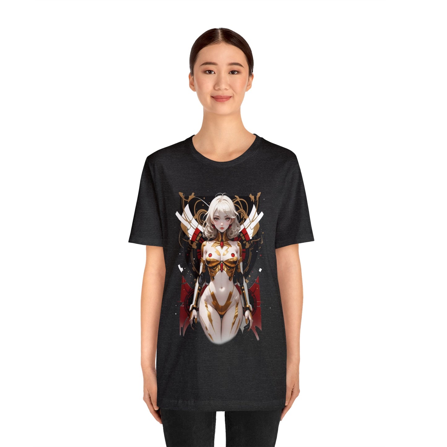 Kǎtōng Piàn - Mecha Girl Collection - Isla - Unisex Jersey Short Sleeve Tee Printify