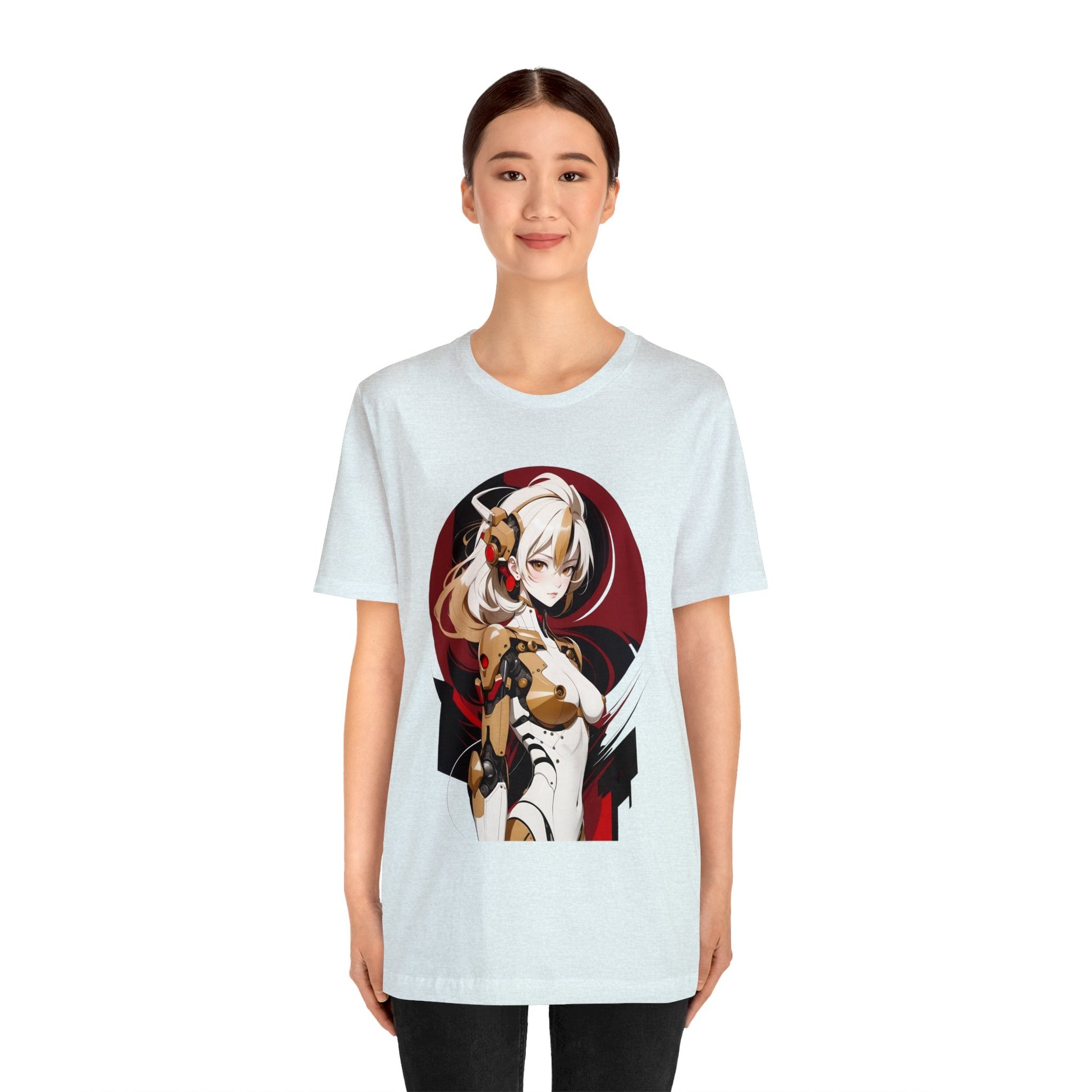 Kǎtōng Piàn - Mecha Girl Collection - Elena - Unisex Jersey Short Sleeve Tee Printify