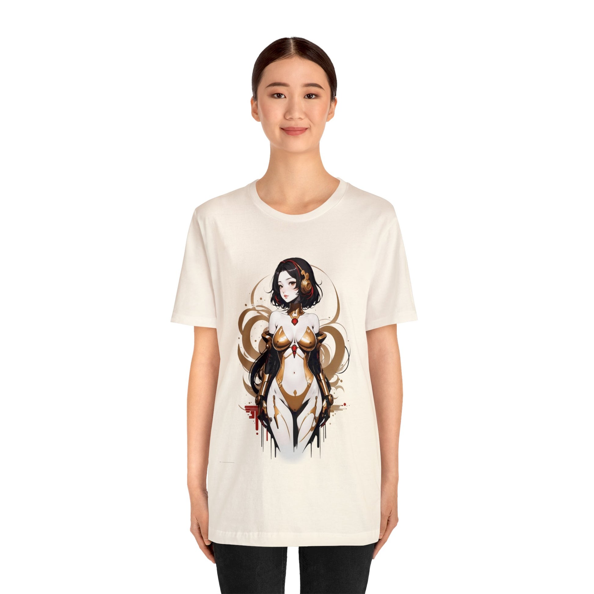 Kǎtōng Piàn - Mecha Girl Collection - Penelope - Unisex Jersey Short Sleeve Tee Printify