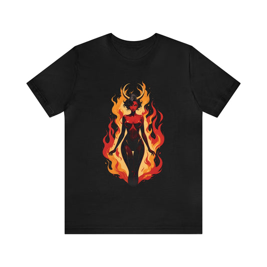 Kǎtōng Piàn - Devil Woman Collection - Drusilla - Unisex Jersey Short Sleeve Tee Printify