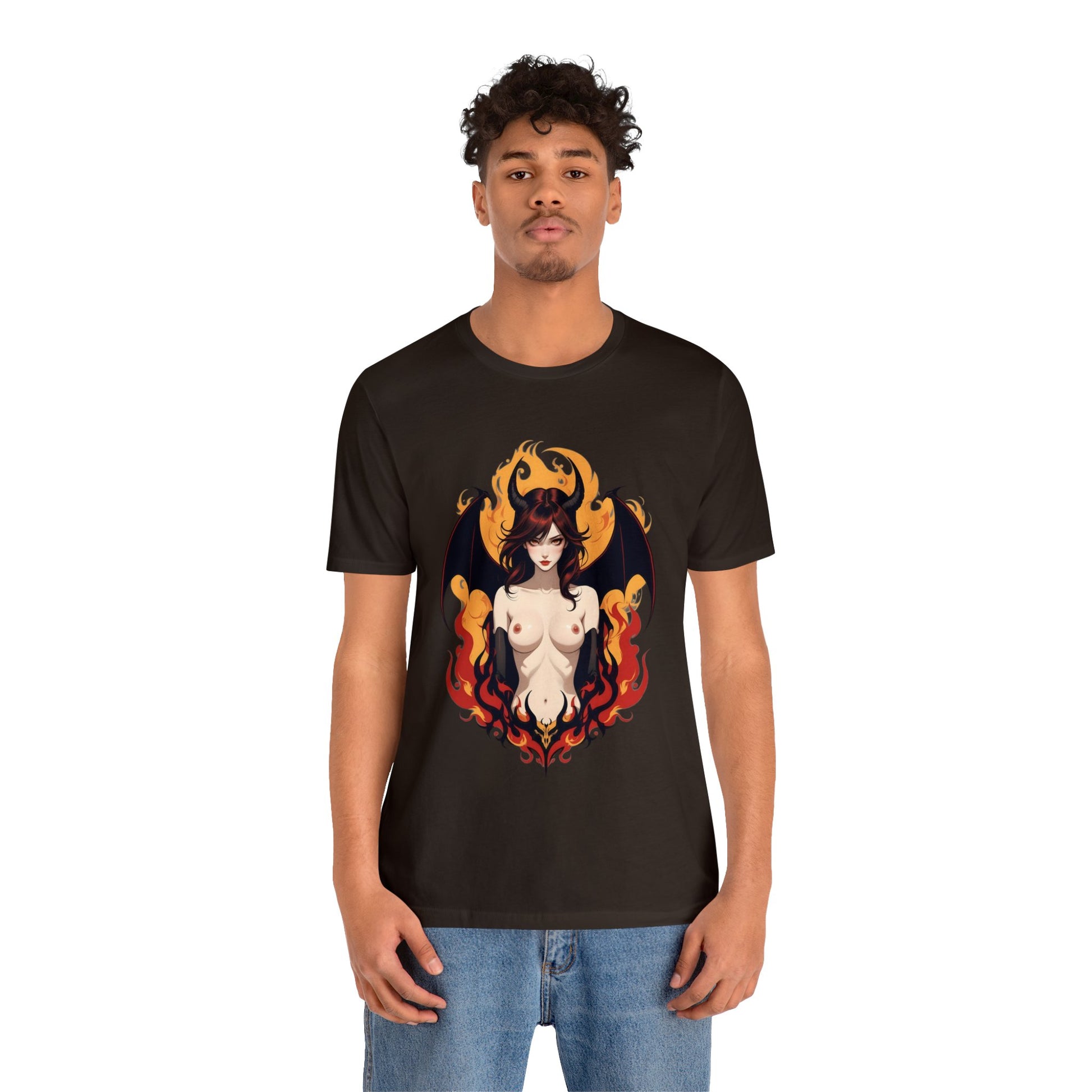 Kǎtōng Piàn - Devil Woman Collection - Darcy - Unisex Jersey Short Sleeve Tee Printify