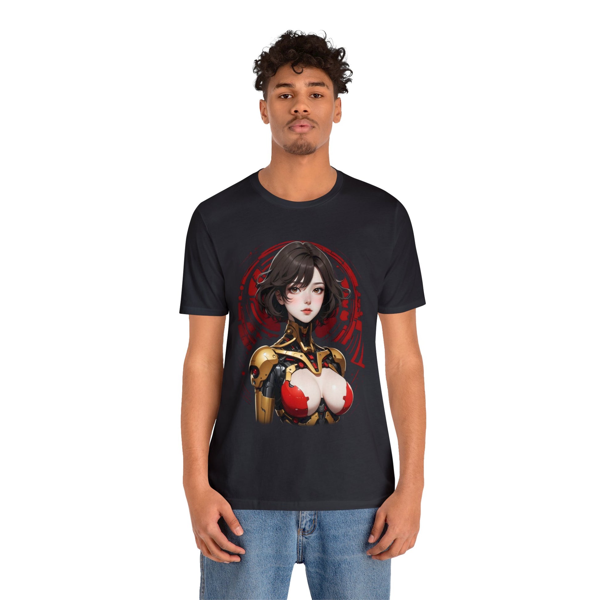 Kǎtōng Piàn - Mecha Girl Collection - Willow - Unisex Jersey Short Sleeve Tee Printify