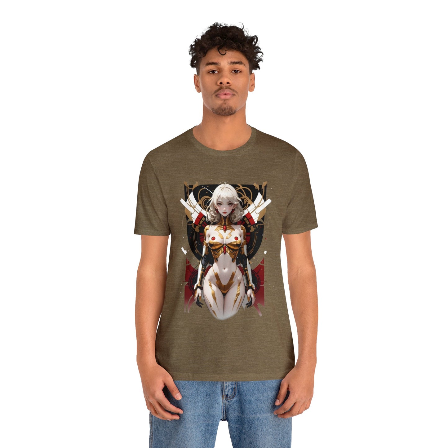 Kǎtōng Piàn - Mecha Girl Collection - Isla - Unisex Jersey Short Sleeve Tee Printify