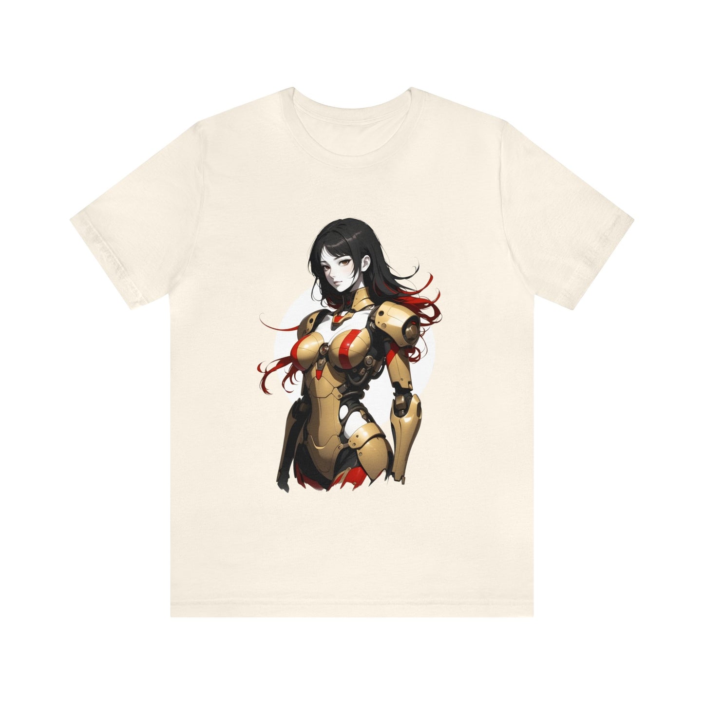 Kǎtōng Piàn - Mecha Girl Collection - Amelia - Unisex Jersey Short Sleeve Tee Printify