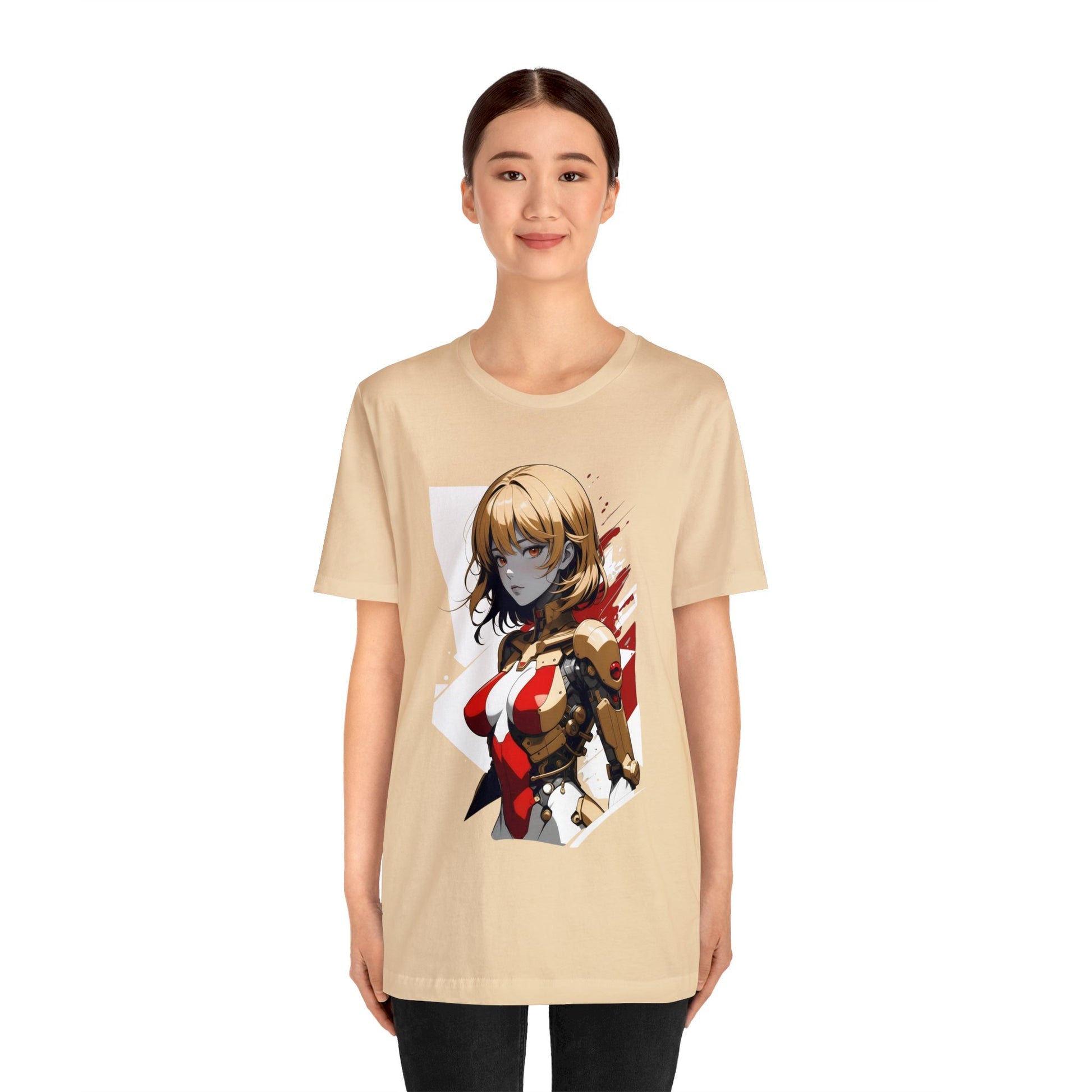 Kǎtōng Piàn - Mecha Girl Collection - Camila - Unisex Jersey Short Sleeve Tee Printify