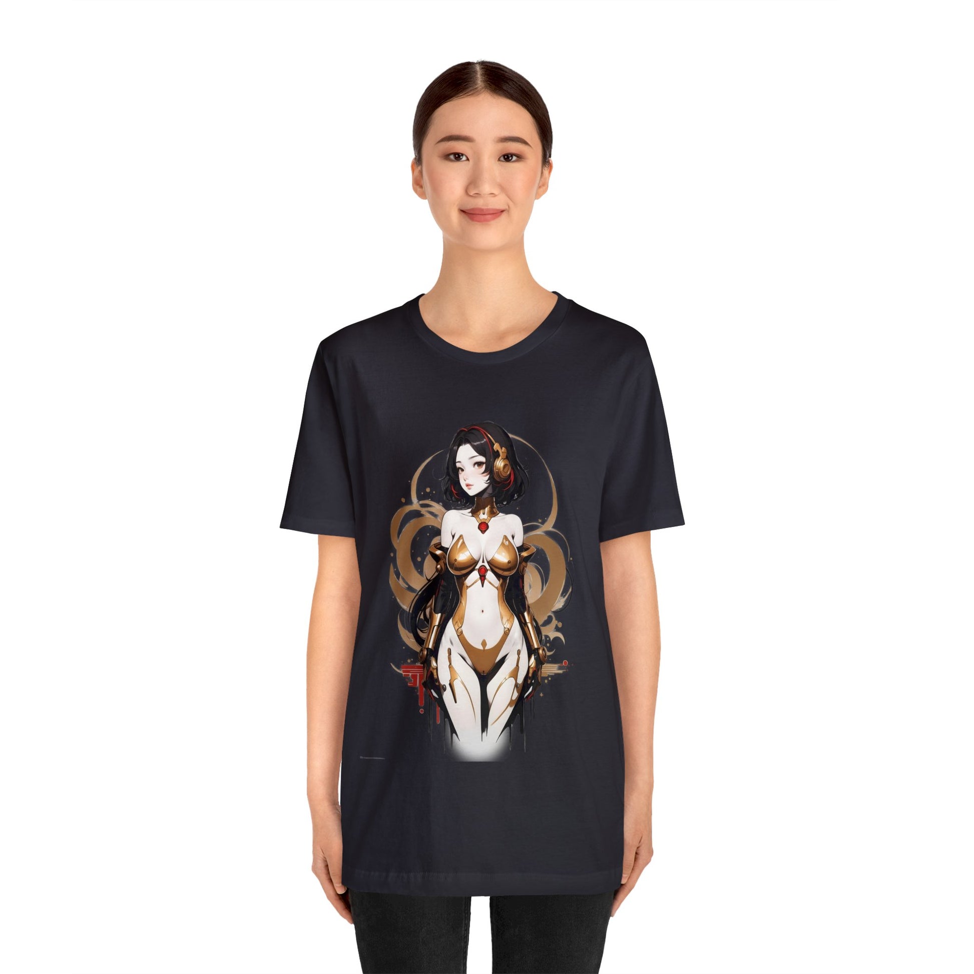 Kǎtōng Piàn - Mecha Girl Collection - Penelope - Unisex Jersey Short Sleeve Tee Printify