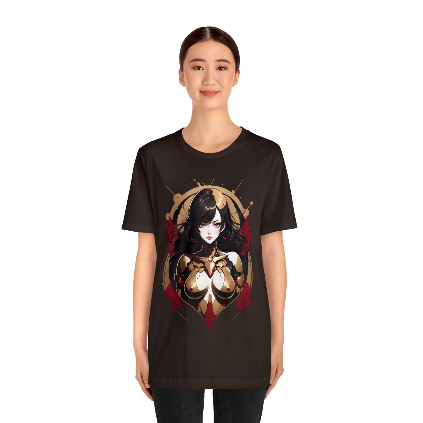 Kǎtōng Piàn - Mecha Girl Collection - Naomi - Unisex Jersey Short Sleeve Tee Printify