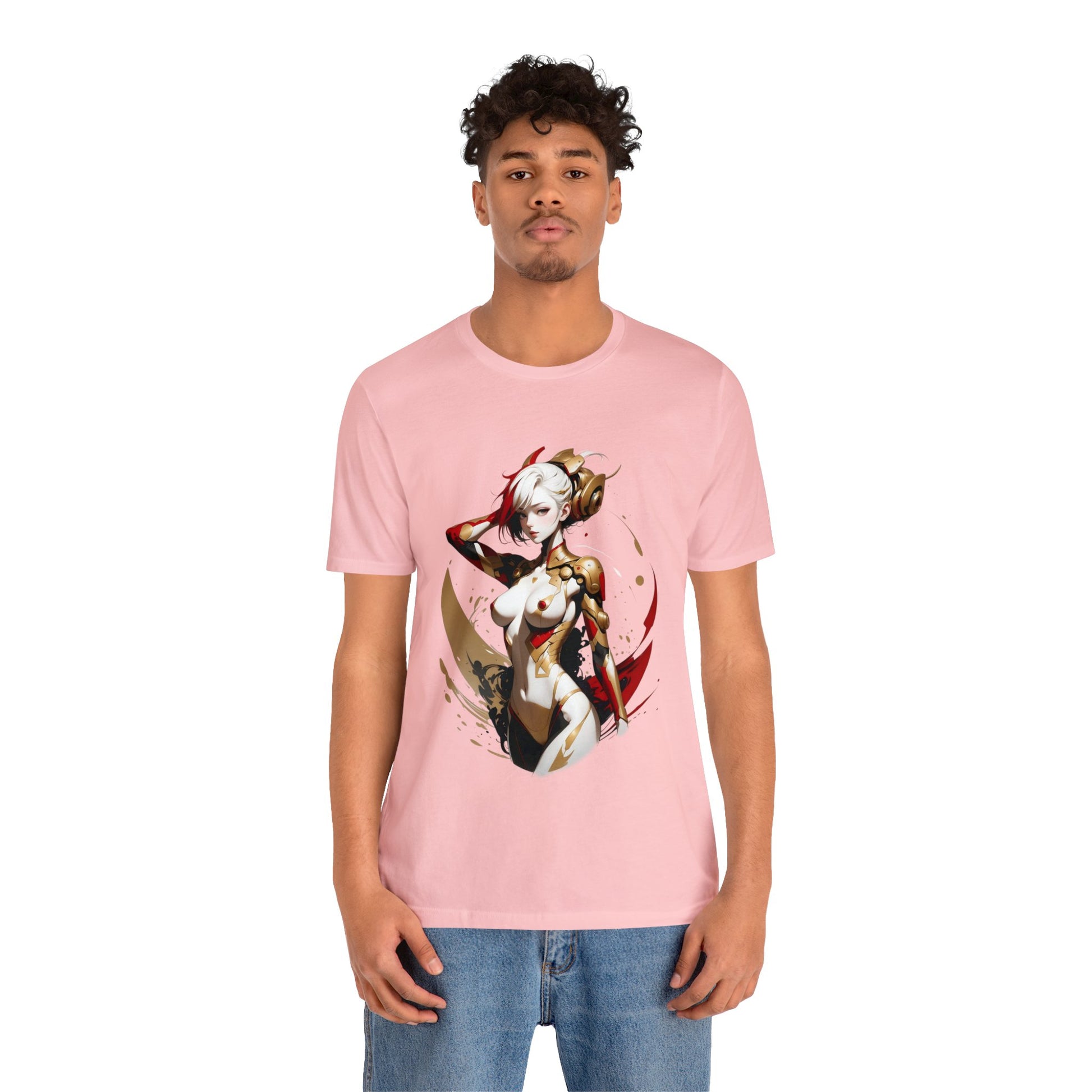 Kǎtōng Piàn - Mecha Girl Collection - Ruby - Unisex Jersey Short Sleeve Tee Printify