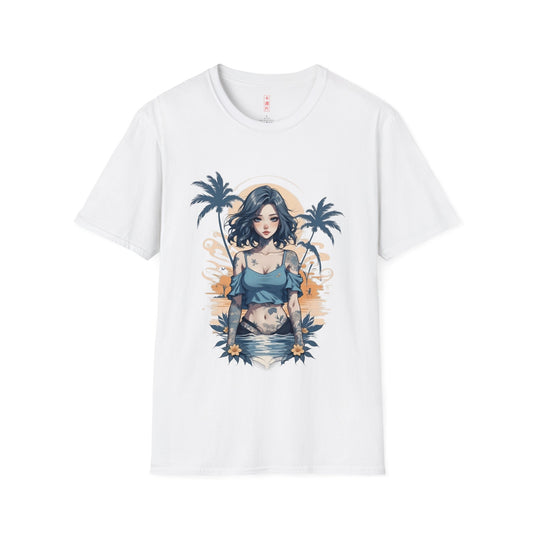 Kǎtōng Piàn - California Love Collection - 005 - Unisex Softstyle T-Shirt Printify