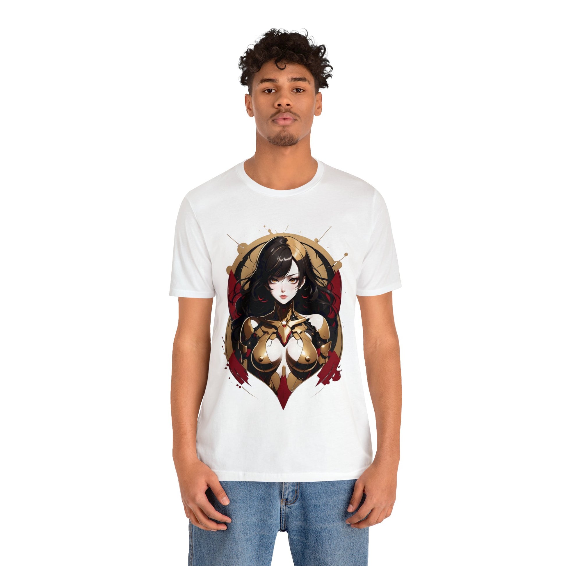 Kǎtōng Piàn - Mecha Girl Collection - Naomi - Unisex Jersey Short Sleeve Tee Printify