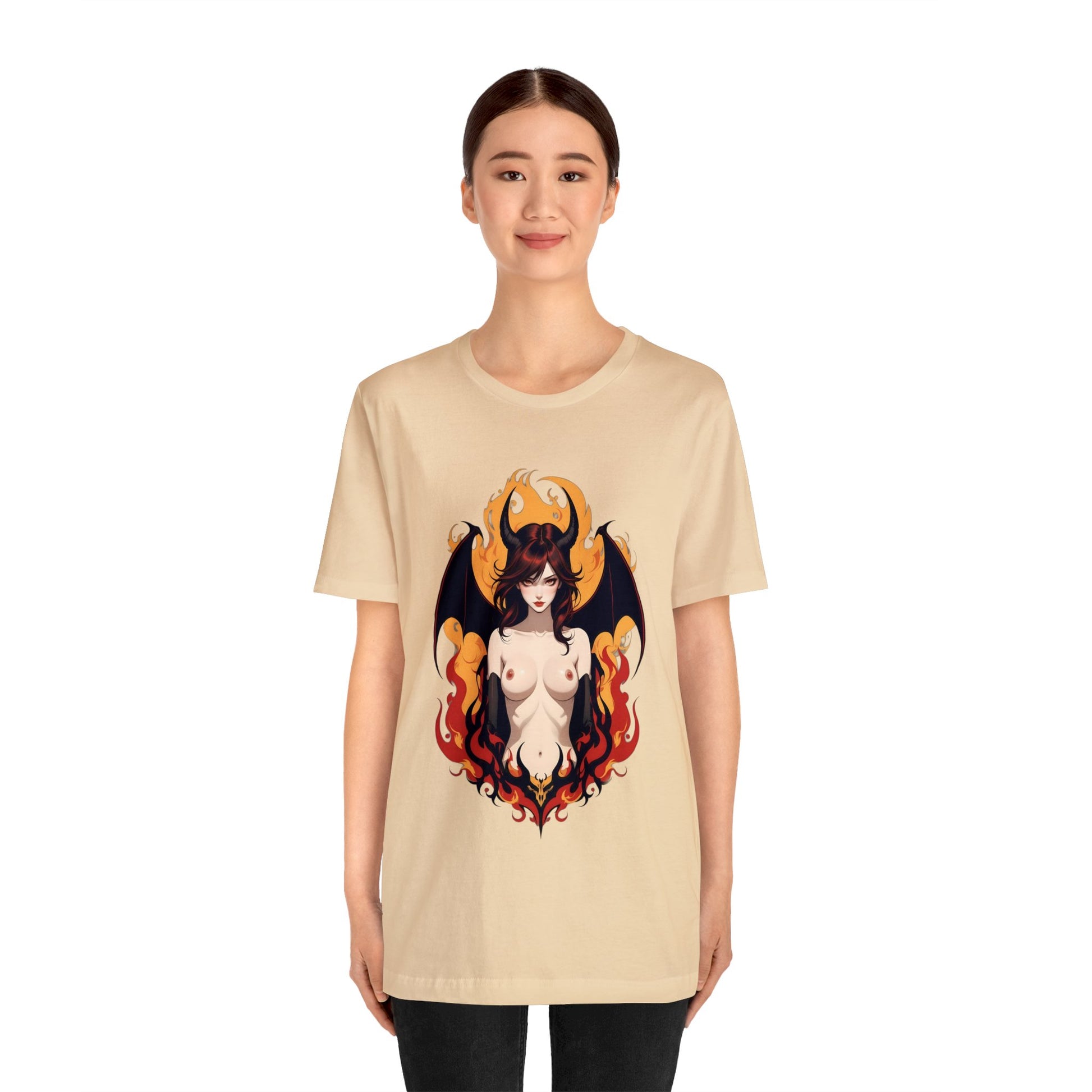 Kǎtōng Piàn - Devil Woman Collection - Darcy - Unisex Jersey Short Sleeve Tee Printify