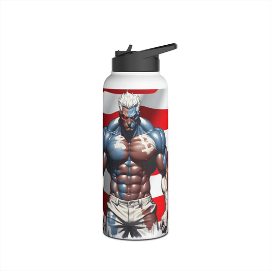 Kǎtōng Piàn - Prized Fighter Collection - America - 009 - Stainless Steel Water Bottle, Standard Lid