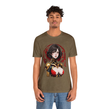 Kǎtōng Piàn - Mecha Girl Collection - Willow - Unisex Jersey Short Sleeve Tee Printify