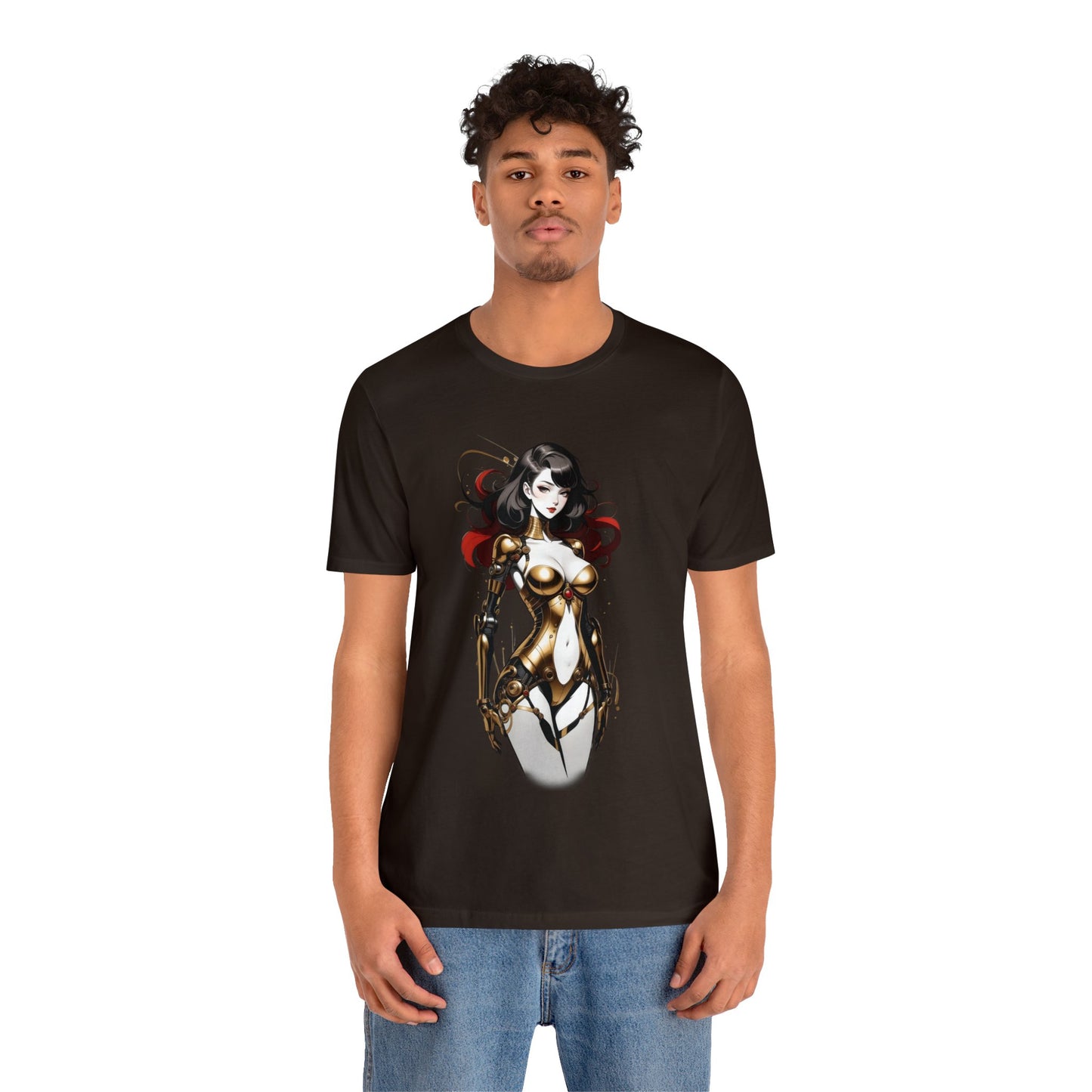 Kǎtōng Piàn - Mecha Girl Collection - Grace - Unisex Jersey Short Sleeve Tee Printify