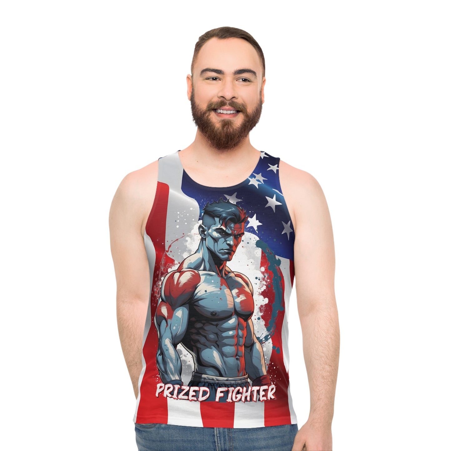 Kǎtōng Piàn - Prized Fighter Collection - America - 003 - Unisex Tank Top