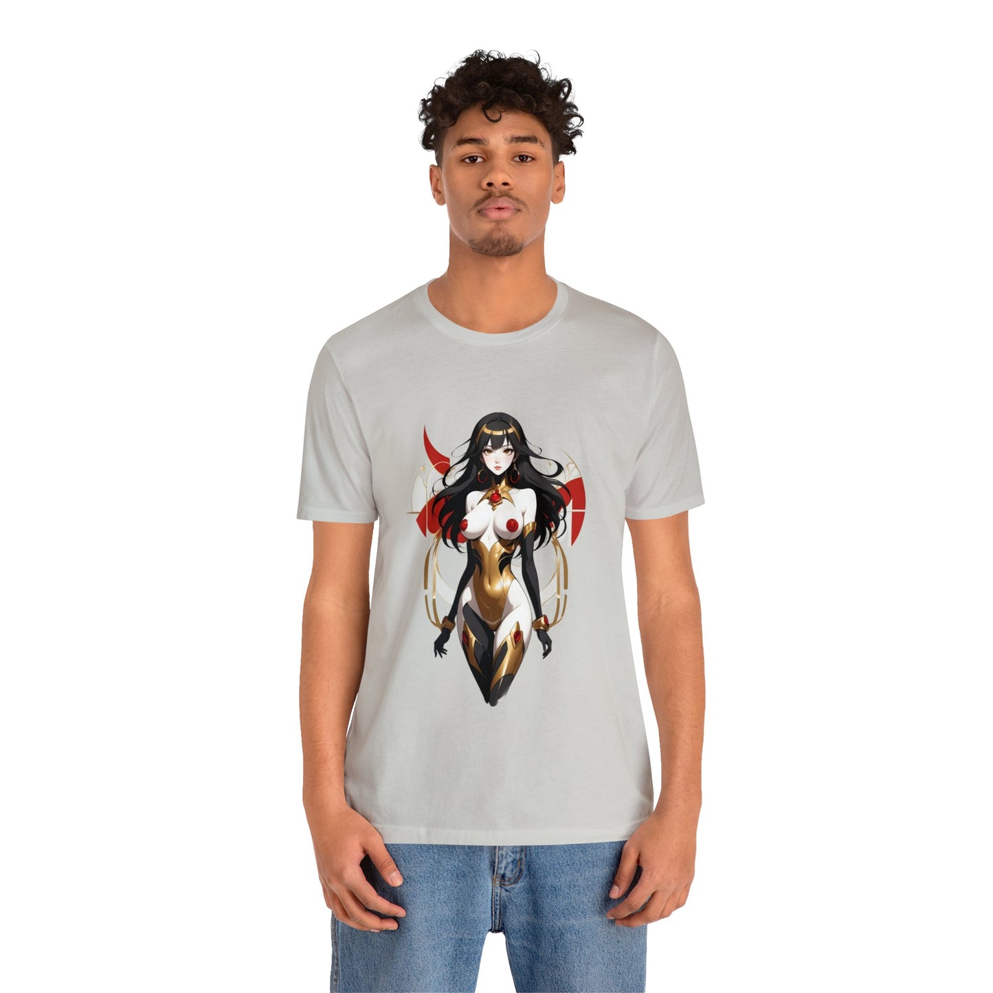 Kǎtōng Piàn - Mecha Girl Collection - Kinsley - Unisex Jersey Short Sleeve Tee Printify