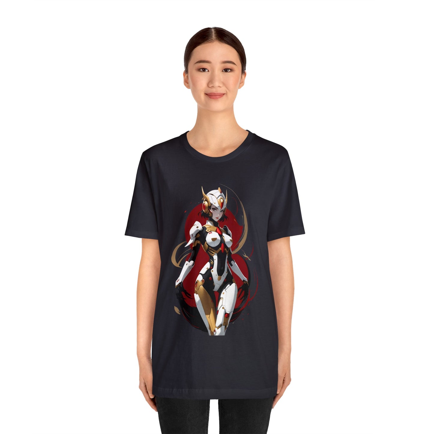 Kǎtōng Piàn - Mecha Girl Collection - Charlotte - Unisex Jersey Short Sleeve Tee Printify