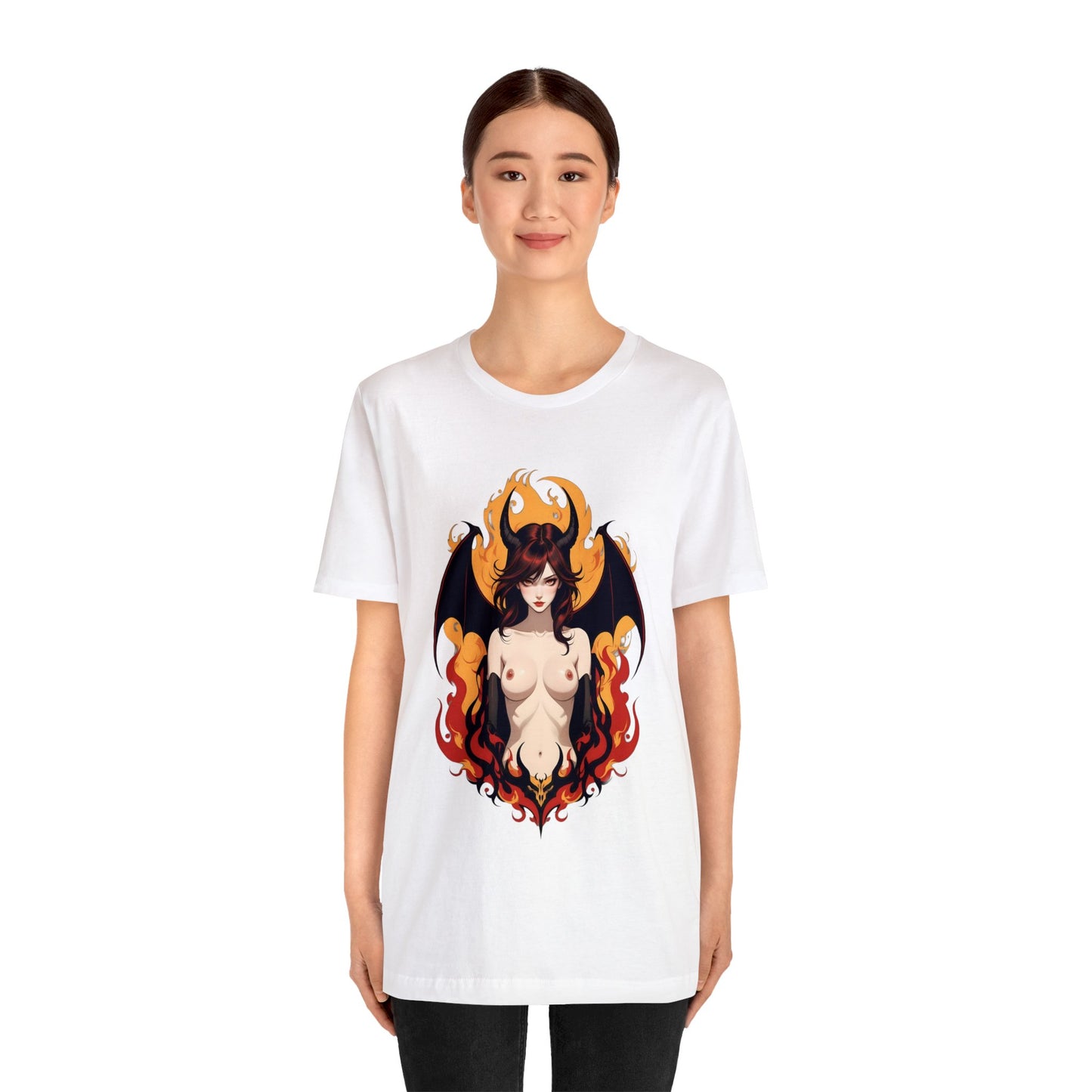 Kǎtōng Piàn - Devil Woman Collection - Darcy - Unisex Jersey Short Sleeve Tee Printify