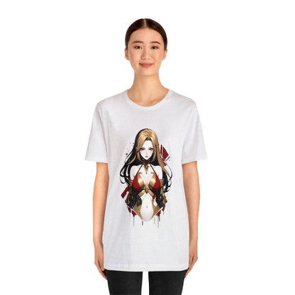 Kǎtōng Piàn - Mecha Girl Collection - Emma - Unisex Jersey Short Sleeve Tee Printify