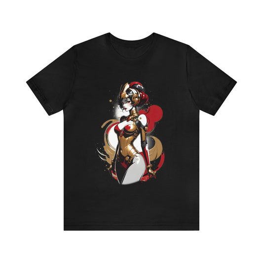 Kǎtōng Piàn - Mecha Girl Collection - Grace - Unisex Jersey Short Sleeve Tee Printify