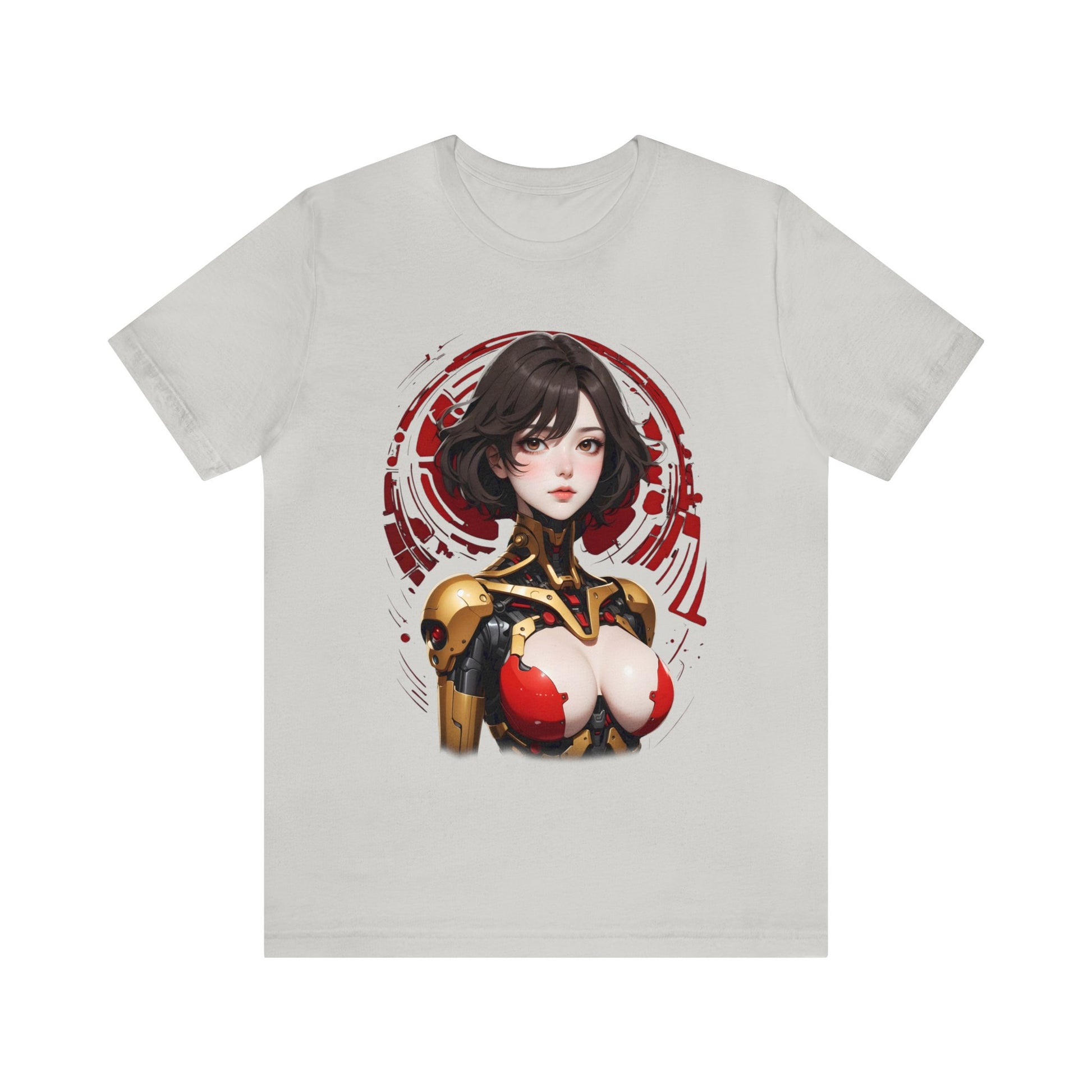 Kǎtōng Piàn - Mecha Girl Collection - Willow - Unisex Jersey Short Sleeve Tee Printify