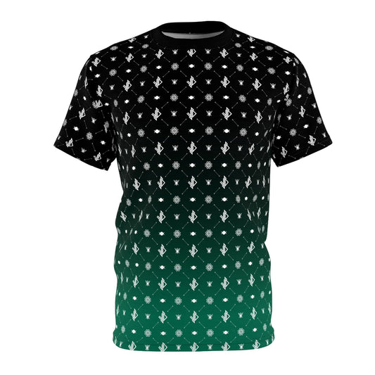 Dynamic Unisex Cut & Sew Tee with Geometric Pattern - Stylish and Versatile for Every Occasion - Verdine Daniels
